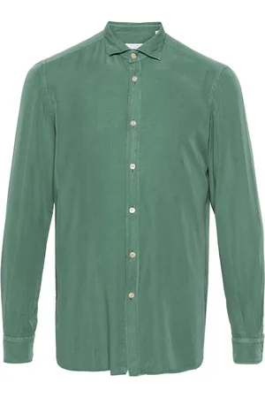 Boglioli Spread-collar long-sleeve shirt