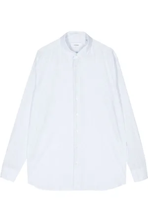 LARDINI Pinstriped long-sleeve shirt