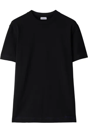 Burberry Logo-embroidered organic cotton T-shirt