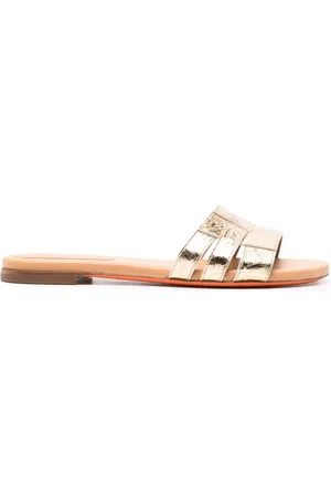 santoni Open-toe flat slides