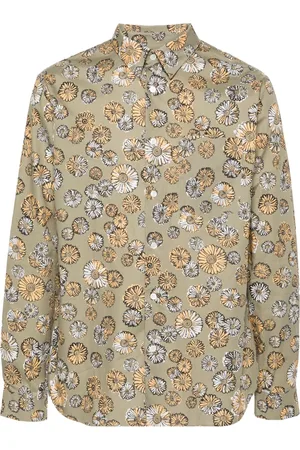 Maison Kitsuné Floral-print cotton shirt