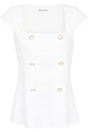 Reformation Meela linen top