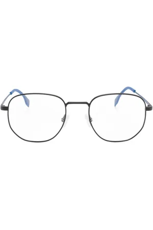 HUGO BOSS Colourblock geometric-frame glasses