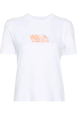 Msgm Logo-appliqué cotton T-shirt