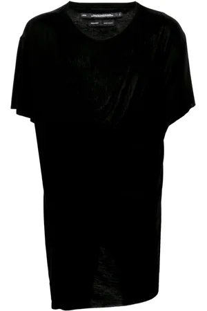 JULIUS Draped round-neck T-shirt
