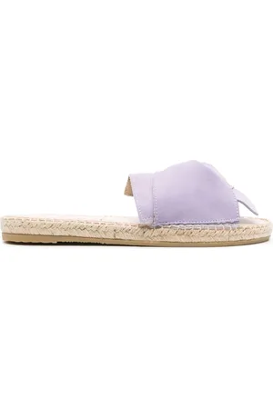 MANEBI Suede twisted espadrilles