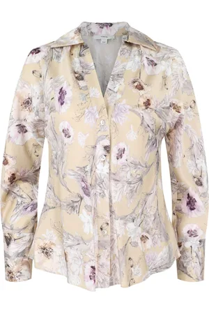 Vince Floral-print silk shirt