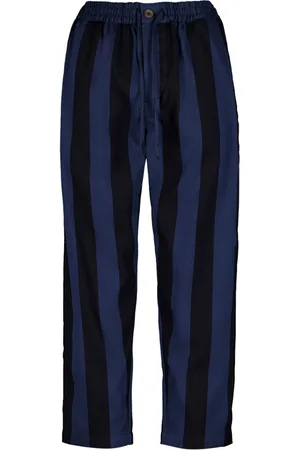 Marrakshi Life Striped cotton trousers