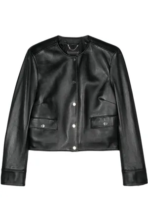 HUGO BOSS Leather bomber jacket