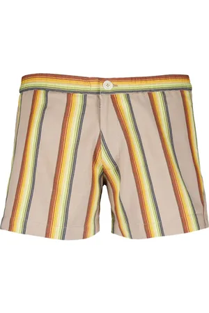 Marrakshi Life Striped cotton shorts