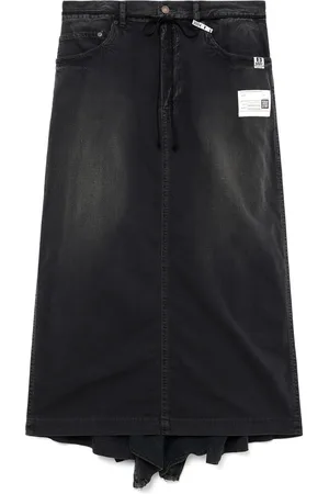 Maison Mihara Yasuhiro Draped denim skirt