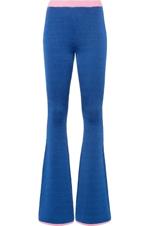 Bally Patterned-jacquard flared trousers