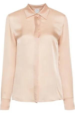 CARINE GILSON Longsleeved silk shirt