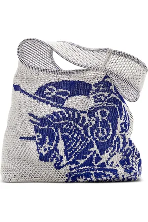 Burberry Equestrian Knight crochet-knit bag