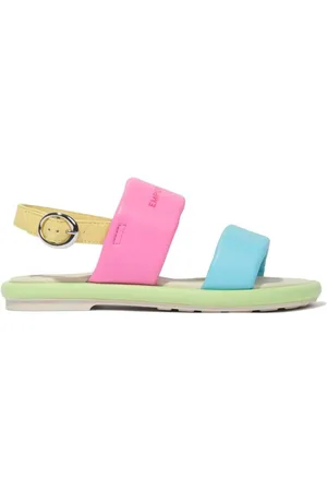 Emporio Armani Logo-print nappa leather sandals