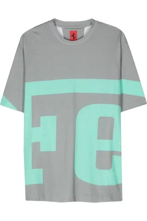 FERRARI Logo-print cotton T-shirt