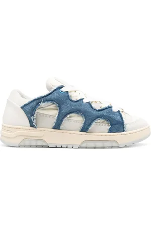 PAURA Panelled padded leather sneakers