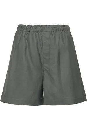 Loulou de Saison Seto slub-texture shorts