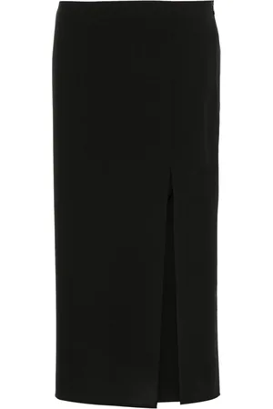 Gauchere Side-slit wool skirt