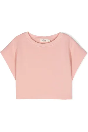 Le pandorine Textured-finish cropped T-shirt