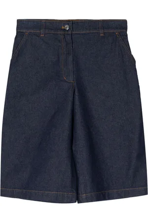 Maison Kitsuné Logo-patch cotton skirt