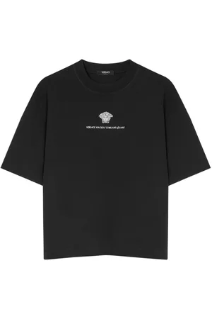 VERSACE Medusa Milano embroidered T-shirt