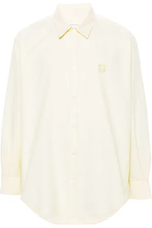 Maison Kitsuné Contour Fox Head-embroidery cotton shirt