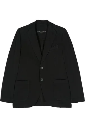 Circolo Textured cotton blazer