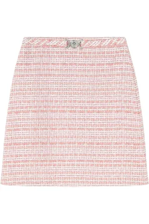 VERSACE A-line tweed skirt