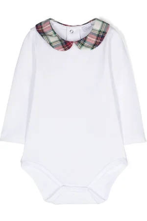 PATACHOU Long-sleeve checked bodysuit