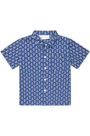 Rachel Riley Anchor-print cotton shirt