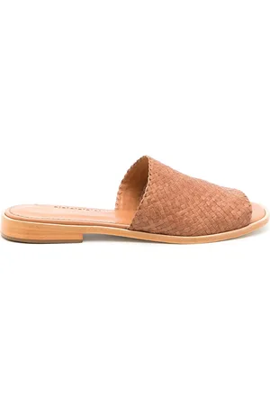 Sarah Chofakian Interwoven flat leather sandals