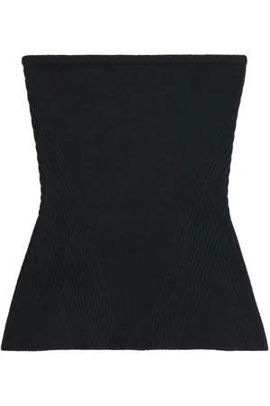 Apparis Ribbed-knit bandeau top