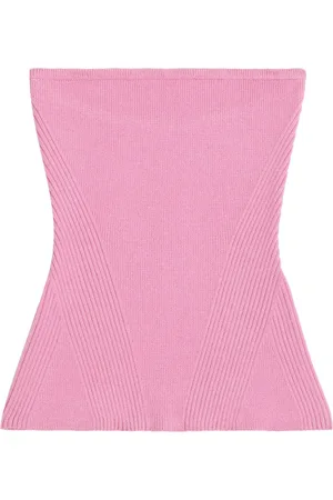 Apparis Ribbed-knit bandeau top