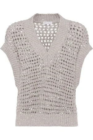 Brunello Cucinelli V-neck knitted vest