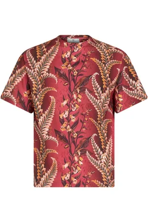 Etro Foliage-print cotton T-shirt