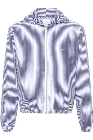 Givenchy Striped hooded cotton jacket