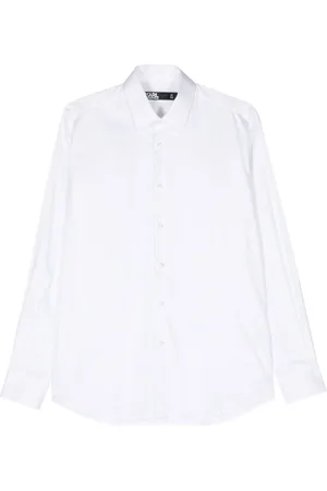 Karl Lagerfeld Classic-collar poplin shirt