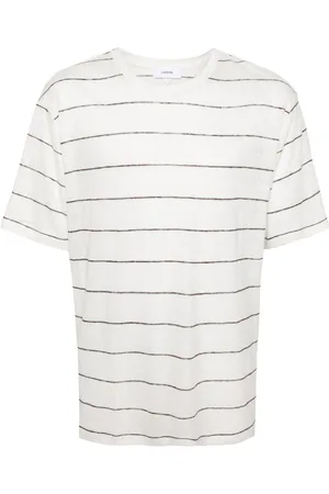 LARDINI Striped fine-knit T-shirt