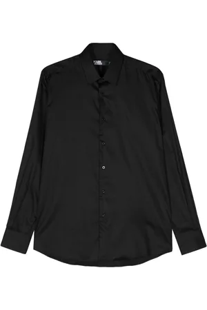 Karl Lagerfeld Classic-collar poplin shirt