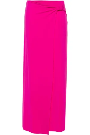 CHIARA BONI Knot-detail midi skirt