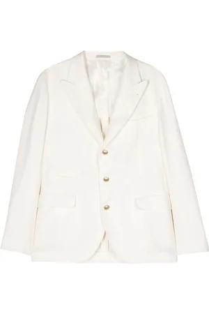 Brunello Cucinelli Single-breasted twill blazer