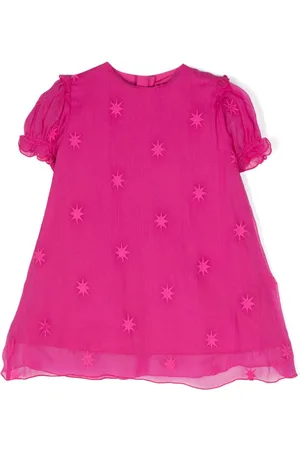Chloé Star-embroidered silk dress