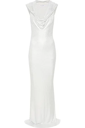 De La Vali Manhattan rhinestoned maxi dress