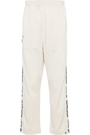 A Bathing Ape Logo-embroidered track pants