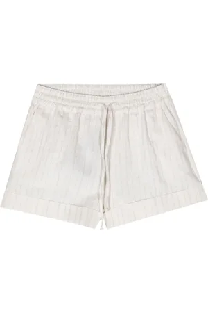 Twin-Set Striped drawstring shorts