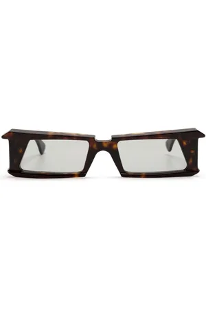 KUBORAUM Tortoiseshell sculpted-frame sunglasses