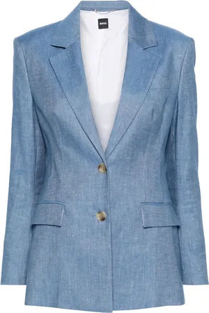 HUGO BOSS Single-breasted twill blazer