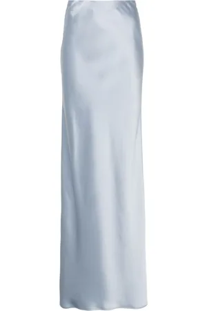 BLANCA Ginestra satin long skirt