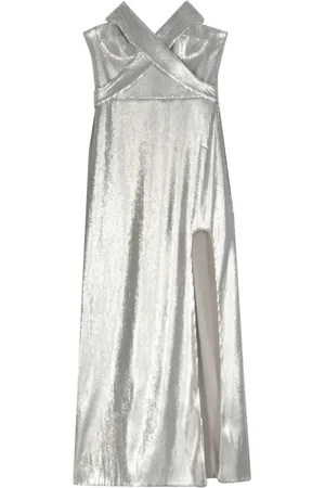 GENNY Sequined strapless gown